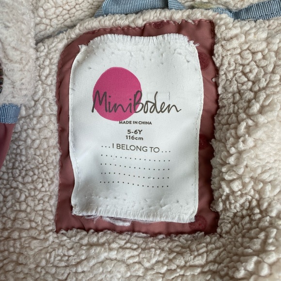 Mini Boden Puffer Dot Coat 2-in-1 sz 5/6yr - Picture 5 of 5